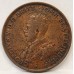 AUSTRALIA 1920 . ONE 1 PENNY . VARIETY . DOUBLE DOT . 6 PEARLS . PART DIAMOND
